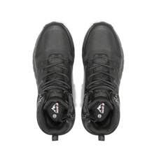Men's Mid Military Tactical Boot Comfortable Lightweight Boots For Work All Day Side Zipper Motorcycle Combat Boots - Black - View 6
