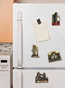 1pc 3D Architectural Landmark Fridge Magnet, Scenic Spots Travel Souvenir Decorative Magnets From Different Countries And Regions, Interesting Craft Decoration Gifts Birthday Graduation