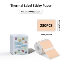 Etiquetas Térmicas Impressora M110 - Papel Adesivo Multiuso, Resistente, À prova d'água, Rolos de Autocolantes para Envios, Inventário, Preços no Varejo, Marcas de Pequenas Empresas, Acabamento Fosco/Brilhante