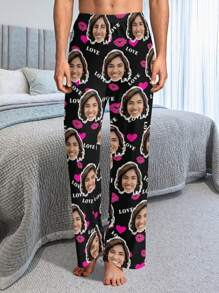 Custom Photo Printed Men's Pajama Pants, Funny & Comfortable Personalized Sleepwear, Unique And Cozy Custom Pants For Men, Perfect Gift For Boyfriend, Friends, And Loved Ones, Ideal For Holidays And Special Events - Multicolor - View 8