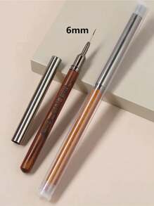 6/9/12/15/18mm 圆木柄艺术勾线笔 DIY 绘画画笔 画线 条纹 花卉绘画笔 UV 凝胶画笔