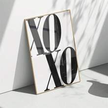 Tranh treo tường đơn sắc XO, in câu nói của người nổi tiếng, phong cách retro, poster hiện đại đen trắng, tranh treo tường, tranh in retro, poster in, nghệ thuật retro, tranh trang trí nhà cửa, thích hợp trang trí phòng khách, phòng ngủ, poster sáng tạo không khung. - Nhiều màu - Xem 6