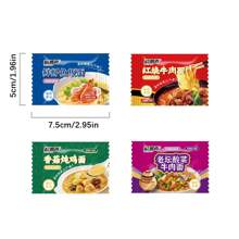 1pc/2pcs/4pcs Novelty Shaped Erasers - Cookie, Ramen, Chocolate, Ice Cream Designs, Pencil Erasers, Suitable For Office & School, Durable & Easy To Clean, Ideal For Students, Teachers, Daily Use, Back To School Gift, Memorabilia, Learning Competition Prize, School Office Supplies