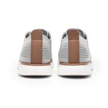 Boys' Lightweight Mesh Sneakers Fashion Lace-Up Casual/Business Oxford Comfortable School Shoe For Kids - Grey - View 7