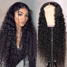 MECRY 10-36 英寸 200% 密度假发 人发前额头发预拔 13x4 13*6 4*4 5*5 高清深波浪蕾丝前额假发 女士人发前额头发 12A 卷发前额假发 人发前额头发漂白结与婴儿头发混合头发