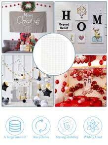 96 件 -30 件粘性腻子，可移除和可重新定位的墙面腻子，粘性海报腻子，用于壁挂、图片、海报、博物馆和艺术画作、返校、墙钉、清洁、美甲、展示壁画、摄影、工艺品 - 白色 - 查看 7