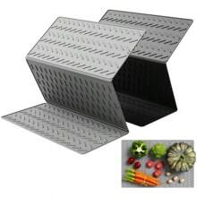 3-Fold Silicone Drying Mat - Heat-Resistant Kitchen Counter Protector For Dishes & Cookware | Space-Saving Storage (Ideal For Eid/Christmas Prep),Non-Slip Kitchen Mats For Sink Side, Natural And Hygienic Kitchen Essential For Home And Kitchen Room Decor, Part Of Your Cozy Fall& Winter Styles And Christmas Decorations