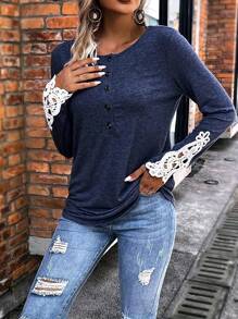 Women's Plus Size Floral/Criss Cross Blouses Crew Neck Tunic Flowy Swing Short Sleeve Long T Shirts