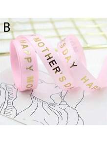 1 Rolle, 5 Yard Muttertagsband Glücklicher Muttertag blau, weiß & rosa Band zum Geschenkeverpacken, Muttertag, Valentinstag, Party Geschenke, Bänder für Blumensträuße, Bastelbedarf, Stoffe, selbstgemachte Hochzeitsbouquets Material, Geschenkverpackungsmaterialien