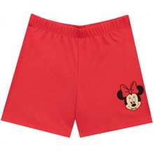 Disney Minnie Mouse Pyjamas | Girls Polka Dot Pyjamas | Kids Short PJs | Official Merchandise - Red - View 6