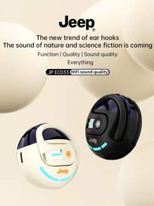 Jeep EC033 Earphones HiFi Stereo Music Headphones Running Sports Ear Hanging Headset - one-size - View 1