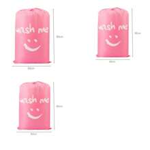 1/3 piezas, Bolsa con cordón de gran capacidad para ropa sucia con estampado de sonrisa, bolsa de lavandería, bolsa de almacenamiento de gran capacidad, bolsa de almacenamiento de ropa sucia, 4 colores diferentes, bolsa de compras, bolsa de mudanza, bolsa para el polvo de la ropa, bolsa plegable para almacenamiento en el hogar