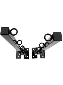 Tendedero de Ropa de Pared Plegable, Ganchos para Percheros de Pared Metalico, Rack de Secado de Ropa Plegable, Tendedero Retráctil de Metal Reforzado con 20 Pinzas Y Cuerda - Negro - Ver 8