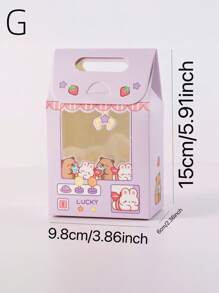 1set/8pcs,Portable Candy Box With Window, Cute Cookies, Colorful Boxes Of Snowflake Pastries, Candy Boxes, Suitable For Parties - Multicolor - View 15