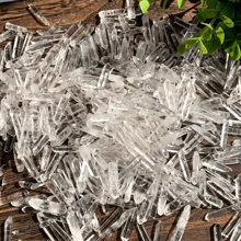 Natural Transparent Quartz Crystal Chips - Bulk Pack 30g/50g/100g, Suitable For Jewelry Making, Rough Original Needdles Matchstick Stones, Crystal Grid - Clear - View 6