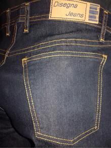 Jeans clásicos de corte slim para hombre - Azul lavado oscuro - Ver 5