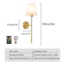 LED北欧壁灯充电RGB灯泡可拆卸无线卧室壁灯走廊过道室内灯具床头灯家门口装饰壁灯室内装饰灯