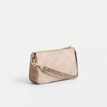 Mother's Day Shoulder Bags Nolita 19 Shoulder Bag Women Underarm Bag Ladies Cute Purses And Bags Women Coach Bags Shoulder Bag In Blocked Signature Canvas,2026 Mother's Day Gifts,Gift For Her,CW426 - Sand/Tan - 查看 4