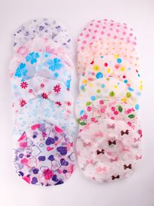 10/5/4/1 Set Women Shower Caps, Makeup Caps, Waterproof Bathing Caps, Spa Salon, Waterproof Printed Shower Caps, Elastic Lace Trim Bathing Caps, Suitable For Multiple Scenes: Kitchen, Bedroom, Bathroom, SPA,Travel Essentials,Travel Essential,Hairstyle,Hairdressing,Hair,Travel,Hair Products,Hair Tools,Hair Stuff,Barber,Barber Accessories,Barbershop,Hairdressing Equipment - Multicolor - View 2