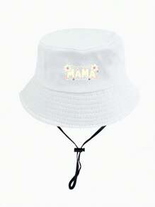 1 Pc Cartoon Bucket Hat, Fashion Printing Casual Bucket Hat, Travel Out Of The Sun Sports Sun Hat, Women's Best Gift For Mother's Day - A - View 14