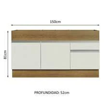 MADESA Baker's Racks - Brown and White - View 3