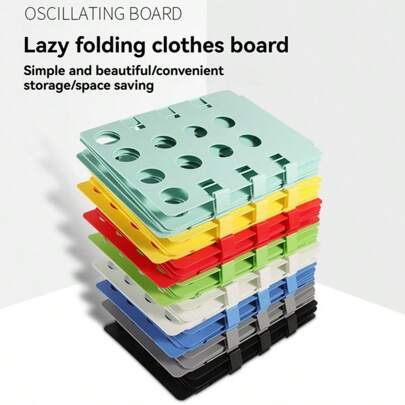 1 Pc/2 Pcs Space-Saving Clothes Organizer For Compact Wardrobe And Bedroom Closets, Durable Plastic Folding Board With Round Holes For Ventilated, Quick-Access Layered Storage; Ideal For Spring Cleaning, Easter Prep, Mother's Day Gift, And Spring/Summer Wardrobe Refresh In Narrow Spaces, Reclaim Clutter With A Smart, Lightweight Closet Organizer Solution For Modern Homes