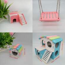 Altalena colorata per criceti, nido giocattolo per criceti, altalena, nido per dormire per criceti, villa, altalena per criceti, casetta piccola, accessori per gabbia di criceti, ponte arcobaleno, accessori per animali domestici, giocattoli per animali domestici, accessori per criceti, giocattoli per criceti, criceto dorato, porcellino d'india, casetta per animali domestici, nido per dormire per criceti, villa, altalena per criceti, casetta piccola, accessori per gabbia di criceti