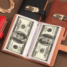 A6 Savings Notebook,A Small Financial Management Book With A Lock, Suitable For Storing Money And Important Information, 50 Sheets And 100 Pages Of Fun And Easy To Save Binders -Cash Notebook,School Supplies,Back To School - A6 - View 8