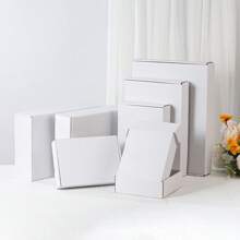 10pcs/Set Courier Packaging Boxes, Corrugated Paper Boxes, Postal Cartons, Gift Boxes, Suitable For Small Businesses And Personal Parcel Shipping