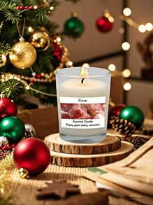 1 PC Glass Jar Scented Candles , Natural Soy Candles, Mini Compact Scented Candle, Soy Wax Long Lasting Candle, Aromatherapy Jar Candle Gift For Birthday Valentine Thanksgiving Christmas Day Present,1.76 Oz - Multicolor - View 6
