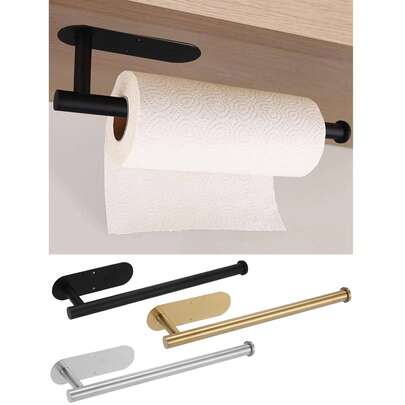 1 chiếc kệ đựng đồ nhà bếp/phòng tắm tối giản, có thể dùng làm giá đựng khăn giấy, khăn ăn, giá đựng khăn lau bát đĩa, có các màu vàng, bạc, đen, kiểu dáng tối giản, nhiều kích cỡ và thiết kế, trang trí nhà cửa, kệ đựng đồ nhà bếp, kệ phòng tắm.