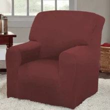 Sofa Protector Cover For 1-Seater Armchair Glued - Burdeos - Ver 3