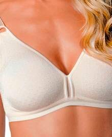 Demillus 61019 Olimpo Wire-Free Bra Without Pads - 白色 - 查看 2