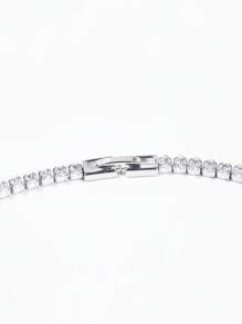 1 Bộ/3 Chiếc Bộ trang sức tua rua hình lá phong cách tối giản Cubic Zirconia + Hoa tai Zirconia nhiều màu + Vòng cổ, Thích hợp cho phụ nữ trong nhiều dịp, Quà tặng Ngày của Mẹ - Bộ trang sức - Xem 11