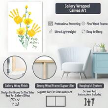 1 Pc Framed Canvas Poster, Mother's Day Wall Art, Ideal Gift For Bedroom Living Room Corridor, Wall Art, Wall Decor, Room Decoration