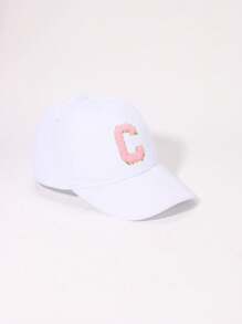 1 件装幼儿/小男孩棒球帽防晒，春夏户外运动帽，可调节抽绳，便携，白色婴儿用品 - 1PC - 查看 5