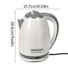 PANCERKA 1PC Electric Kettle, Cordless Water Warmer 1.8 Liter Rapid Boil With Auto Shut Off, Anti-Scald Design, Ideal For Coffee & Tea - EU E Type Plug(220-240V) - View 10
