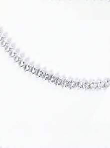 1 Bộ/3 Chiếc Bộ trang sức tua rua hình lá phong cách tối giản Cubic Zirconia + Hoa tai Zirconia nhiều màu + Vòng cổ, Thích hợp cho phụ nữ trong nhiều dịp, Quà tặng Ngày của Mẹ - Bộ trang sức - Xem 10