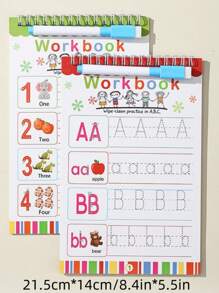 Kids Handwriting Practice Exercise Books, Early Education Tracing Writing Workbooks, Erasable, English, Cross-Border Wholesale Source