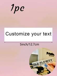 100 Sheets/20 Sheets/1 Sheet Custom Name Or Text Multi Specification Long 5in/4in/3in Multi Specification Color Bright Tear Off Film UV Transfer Sticker, Waterproof And Scratch Resistant Transparent Cooling Label Sticker, Can Customize Name, Text, Blessing Message To Give To Your Favorite Person, Multi-Functional, Adjustable, Exquisite, Adorable, Modern, Colorful, Cute, Comfortable, Stylish, Custom, Office, Tea Room, School, Home, Home Refresh, Back To Customized Stickers, Warm Ambience