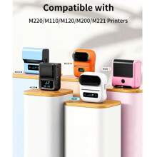 Etiquetas Térmicas Impressora M110 - Papel Adesivo Multiuso, Resistente, À prova d'água, Rolos de Autocolantes para Envios, Inventário, Preços no Varejo, Marcas de Pequenas Empresas, Acabamento Fosco/Brilhante