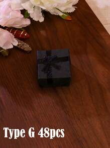 12/6/10/12/24/48pcs 4X4cm/1.57X1.57inch Valentine's Day Elegant Jewelry Gift Box With Compartments For Necklaces Small Pocket Gifts Earrings And Rings Birthdays Anniversaries Mother's Day Gift Box Jewelry Small Business Supplies Jewelry Packaging Box Perfect For Gifting And Storage - Multicolor - View 52