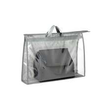 1pc Transparent Large Capacity Portable Storage Bag - High Quality Dust-Proof Hanging Bag, Saves Closet Space, Convenient For Storage And Organization, Each Bag Is Easy To Carry, Minimalist Transparent Handheld Storage Bag, Dust-Proof And Moisture-Proof Storage Bag, Multi-Functional Wardrobe Bag - Grey - View 3