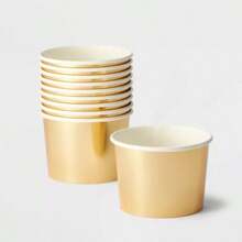 10ct Table Top Treat Cups Solid Gold - Spritz ™ - 1 - View 2