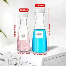 1pc Laundry Storage Box, Capacity 1000/1500ml, Can Be Used To Separate Laundry Detergent, Fabric Softener, Fragrance, Laundry Pods, Etc.