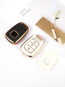 1 件多色可选 TPU 软钥匙扣盖，适用于 4 键直列 Accord 2016-2017/ Civic 2016-2019 车型。订购前请检查钥匙形状详细信息，店内有更多钥匙型号可供选择。 - 本Z4單殼 - 查看 3