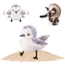 HERITAGEPotaroma Flapping Bird Cat Toy (DON'T FLY), Lifelike Bird Chirp (DON'T FLY), Touch-Activated Kitten Toy Rechargeable, Interactive Cat Exercise Toys