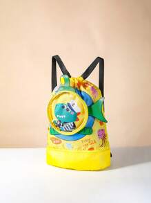 这款时尚卡通独角兽/鳄鱼/鲨鱼/兔子游泳包采用拉链封口设计，专为儿童干湿物品分类收纳而设计。它是一款时尚、便携、可爱的卡通背包，适合男孩和女孩，是郊游、户外活动和上学的理想之选。它是送给男孩女孩的完美礼物（图案位置随机）。 - 均碼 - 查看 10