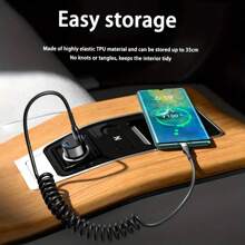 1 pieza Cable de carga rápida retráctil USB compatible con toda la serie iPhone, iPhone 16 Pro Max/16 Pro/16 Plus/16/15/14/13/12/11/XS/XR/8/7/6, S25/S24/S23/S22/S21 Ultra Plus, compatible con iPhone 16, 16 Pro Max, 15, 15 Plus, 15 Pro, 15 Pro Max, compatible con Xiaomi, compatible con OnePlus Type C, Lightning