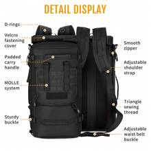 50L Military Tactical Backpack Molle Rucksack Assault Pack Bag